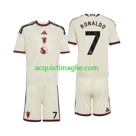 Divisa di Calcio Manchester United Cristiano Ronaldo 7 Bambino Terza 2026/2027